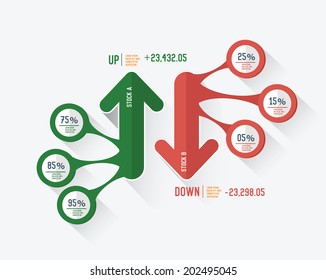 Arrow Infographic design on white background,vector