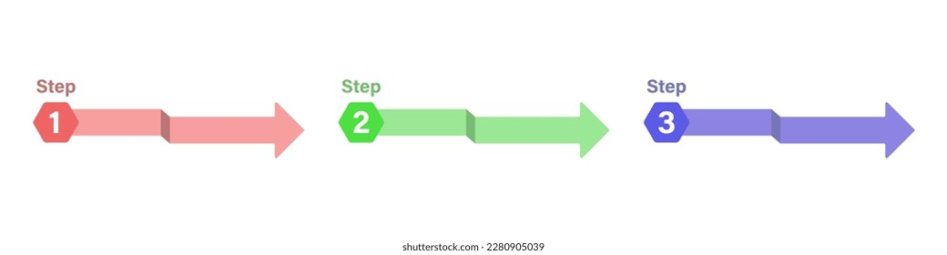 Arrow infographic pin vector. Arrows infographic vector icon. Conservation logo. Three arrows vector.