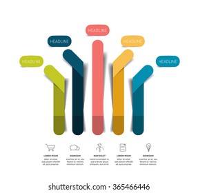 Arrow infographic scheme, flowchart, template, chart. Vector.