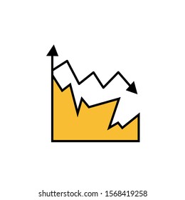 arrow infographic statistics isolated icon vector illustration design