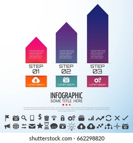 Arrow Infographics Design Template,Vector Illustration