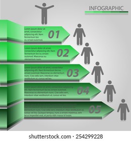 Arrow Infographics Element- Illustration