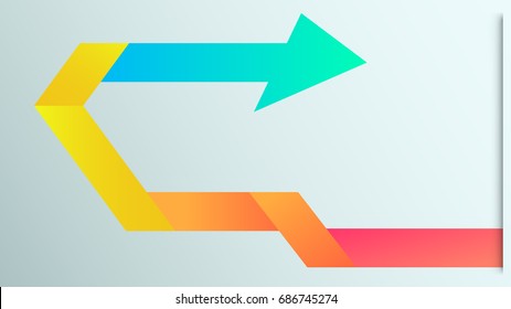 arrow infographics elements