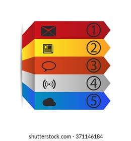 Arrow infographics. Graphic template. Vector illustration