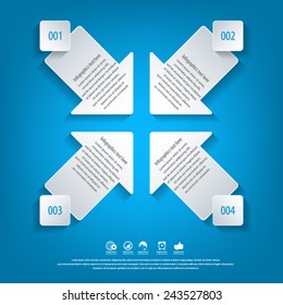 Arrow infographics template -EPS10 vector