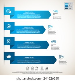 Arrow infographics template -EPS10 vector