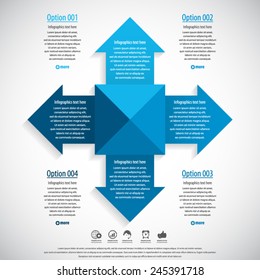 Arrow infographics template -EPS10 vector