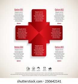 Arrow infographics template -EPS10 vector