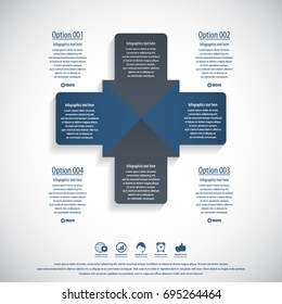 Arrow infographics template -EPS10 vector