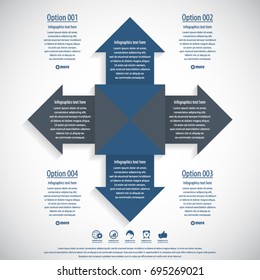 Arrow infographics template -EPS10 vector