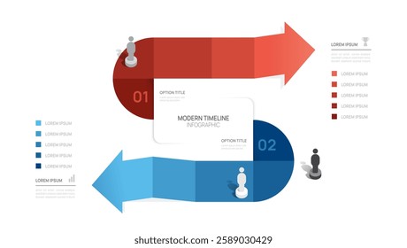 arrow Infographics timeline business steps to success template.
