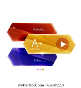Arrow infographics. Vector business colorful element of presentation