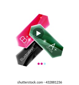 Arrow infographics. Vector business colorful element of presentation