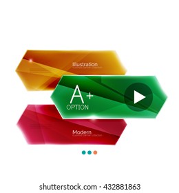 Arrow infographics. Vector business colorful element of presentation