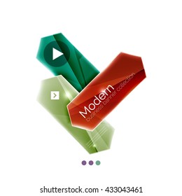Arrow infographics. Vector business colorful element of presentation