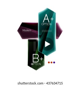 Arrow infographics. Vector business colorful element of presentation