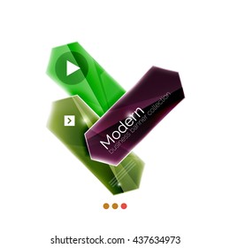 Arrow infographics. Vector business colorful element of presentation