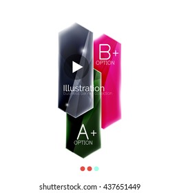 Arrow infographics. Vector business colorful element of presentation