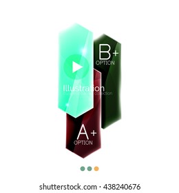 Arrow infographics. Vector business colorful element of presentation