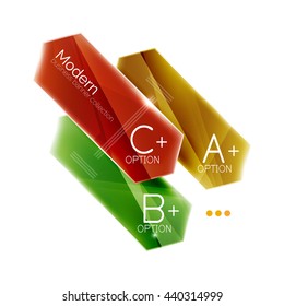 Arrow infographics. Vector business colorful element of presentation