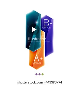 Arrow infographics. Vector business colorful element of presentation