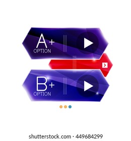 Arrow infographics. Vector business colorful element of presentation