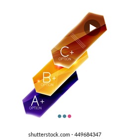Arrow infographics. Vector business colorful element of presentation
