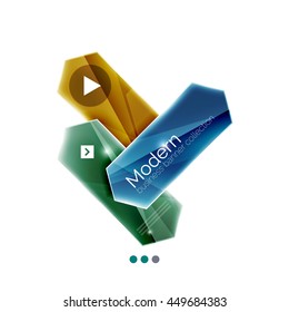 Arrow infographics. Vector business colorful element of presentation