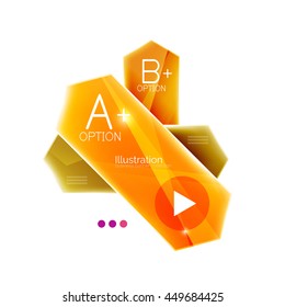 Arrow infographics. Vector business colorful element of presentation