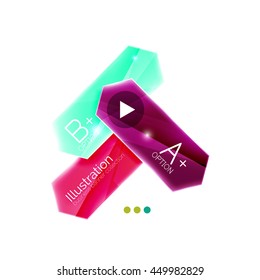 Arrow infographics. Vector business colorful element of presentation