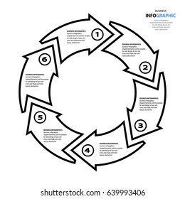 Arrow Infographics web design marketing icons for layout, diagram, annual report. Abstract elements of graph. Business concept options. Illustration vector.