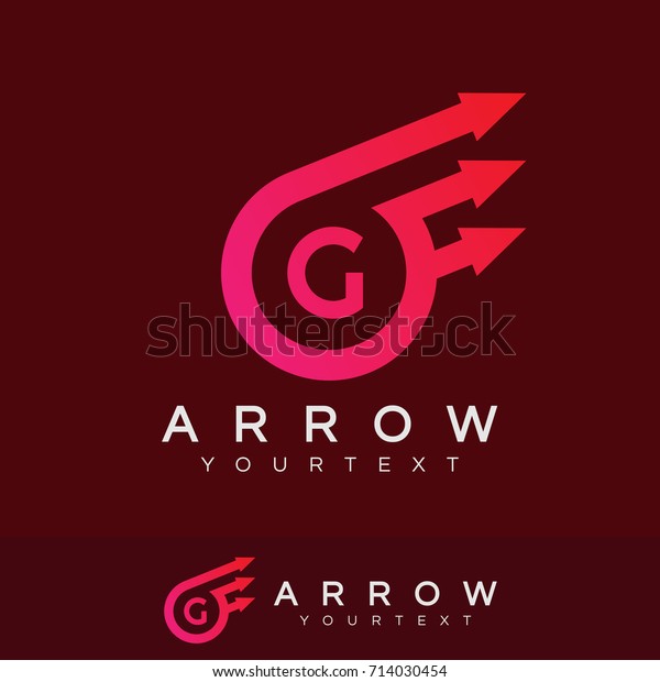 arrow initial Letter G Logo\
design