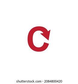 Arrow initial letter technology logo illustration