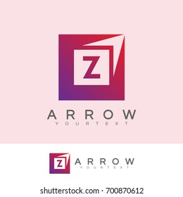 arrow initial Letter Z Logo design