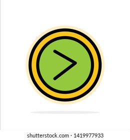 Arrow, Interface, Right, User Abstract Circle Background Flat color Icon