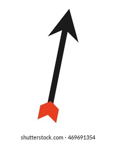 arrow up isolated icon vector illustration design