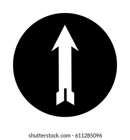 up arrow isolated icon vector illustration design