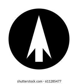 up arrow isolated icon vector illustration design