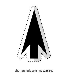 up arrow isolated icon vector illustration design
