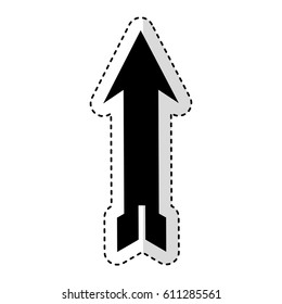 up arrow isolated icon vector illustration design