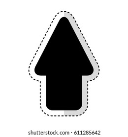 up arrow isolated icon vector illustration design