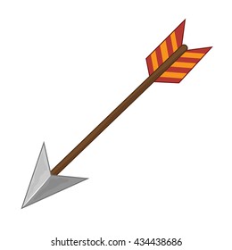 arrow isolated illustration on white background