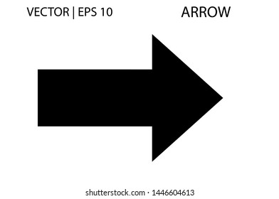 Arrow isolated vector icon for banner, website, mobile app. Button digital illustration
