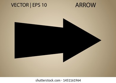 Arrow isolated vector icon for banner, website, mobile app. Button digital illustration