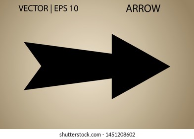 Arrow isolated vector icon for banner, website, mobile app. Button digital illustration