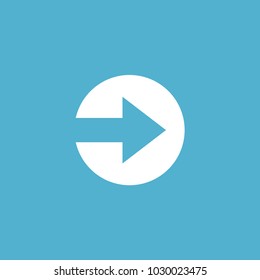 Arrow. Isolated vector icon, sign, emblem, pictogram. Cursor,navigation concept. Flat style for design, web, logo or UI. Eps10