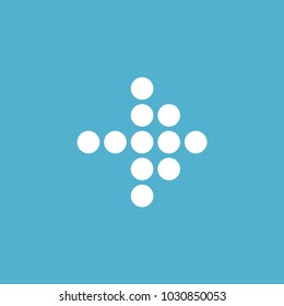 Arrow. Isolated vector icon, sign, emblem, pictogram. Cursor,navigation concept. Flat style for design, web, logo or UI. Eps10