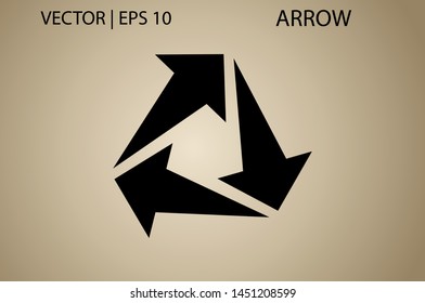 Arrow isolated vector icons. Arrows icon collection for web, mobile app. Arrow vector download icon set. Arrows vector curve flat. Application digital button illustration 