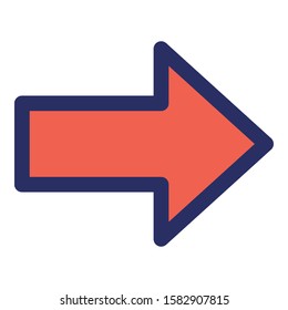 
Arrow Isolated Vector with Outline icon which can easily modify or edit
