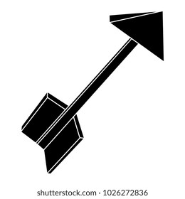 arrow isometric isolated icon
